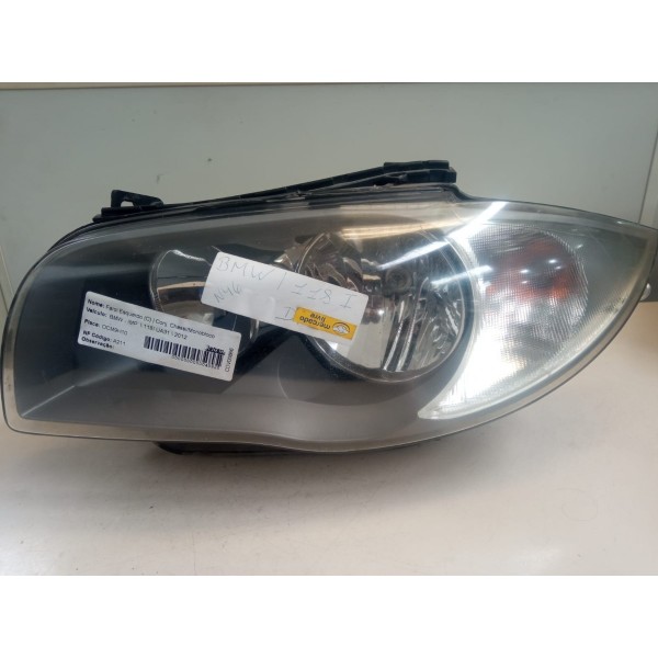 Farol Esquerdo Bmw 118i 2012 (sem Xênon )