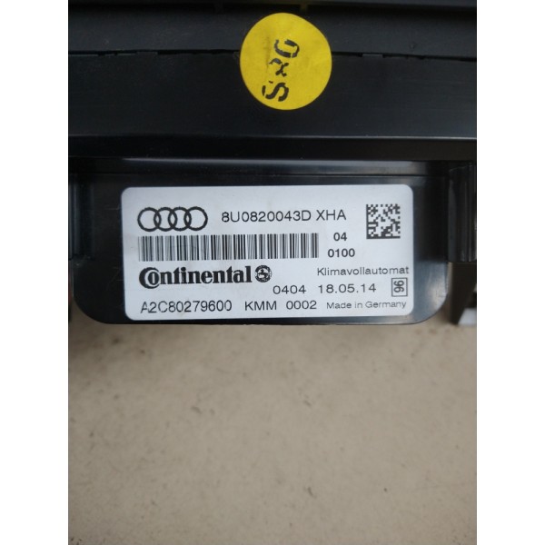 Comando Ar Condicionado Audi Q3 2015 2016