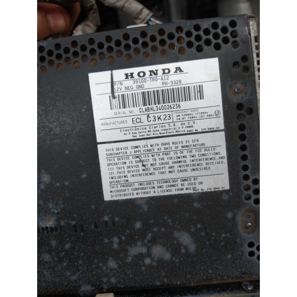 Aparelho Som Rádio Honda Civic 2012 2013 2014 2015 2016