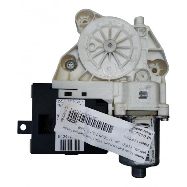 Motor Máquina Vidro Dianteiro Direito Focus 2009 2010