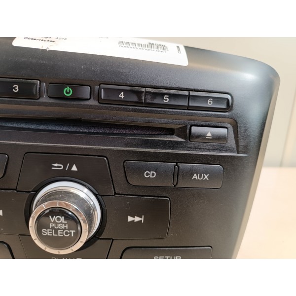 Rádio Som Cd Player Automotivo Civic 2012 2013 2014 A 2016