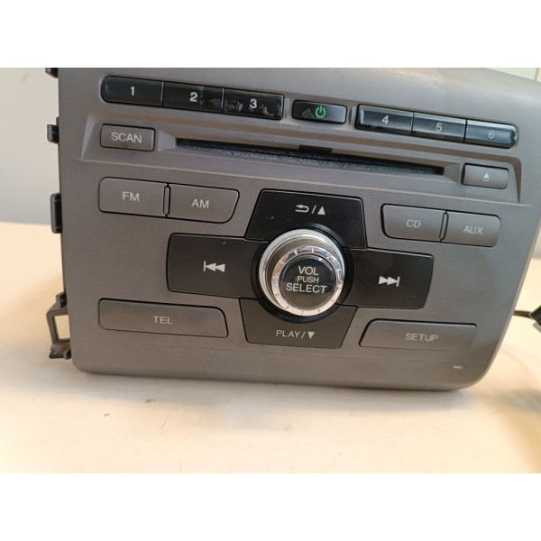 Rádio Som Cd Player Automotivo Civic 2012 2013 2014 A 2016