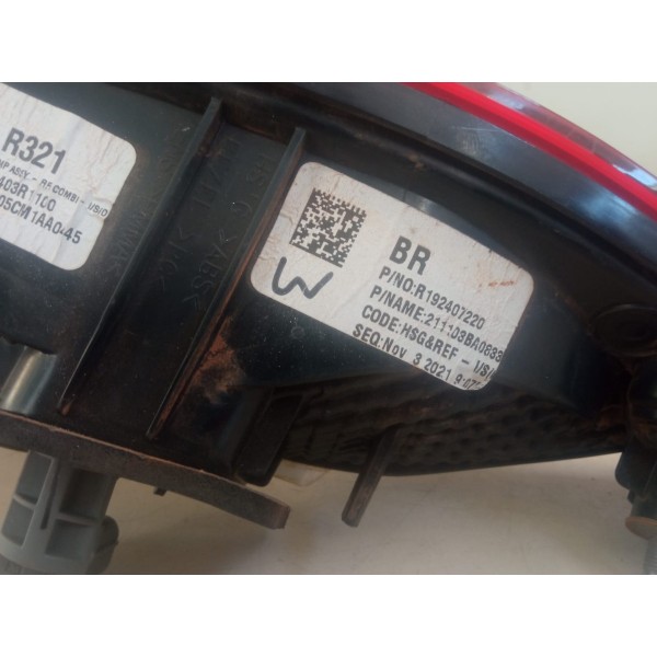 Lanterna Esquerda Porta-malas Hyundai Hb20 2020 2021 2022