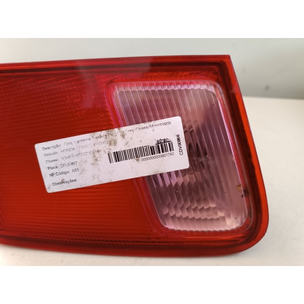 Lanterna Direita Porta Malas Honda Civic 2002 2003 2004 2005