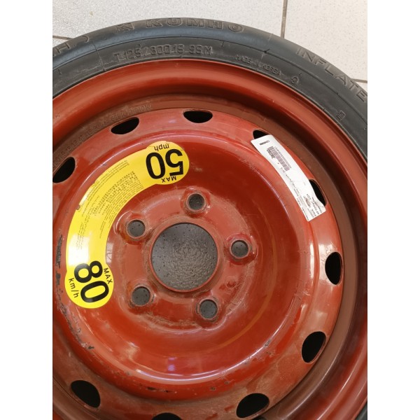 Roda Pneu Estepe Aro 15 Veloster 2012 2013 2014 5x112