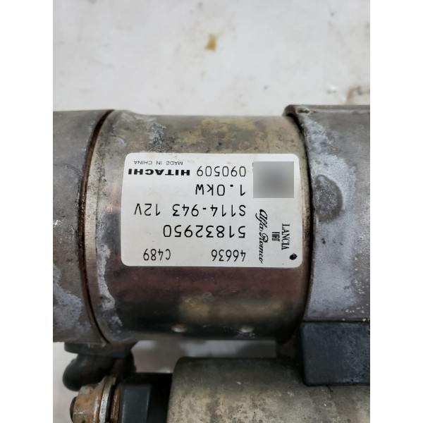 Motor Partida Arranque Fiat Punto T-jet 2010 2011 2012 2013