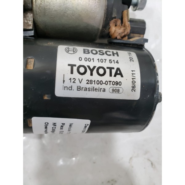 Motor Partida Arranque Toyota Corolla 2.0 2009 2010 2011