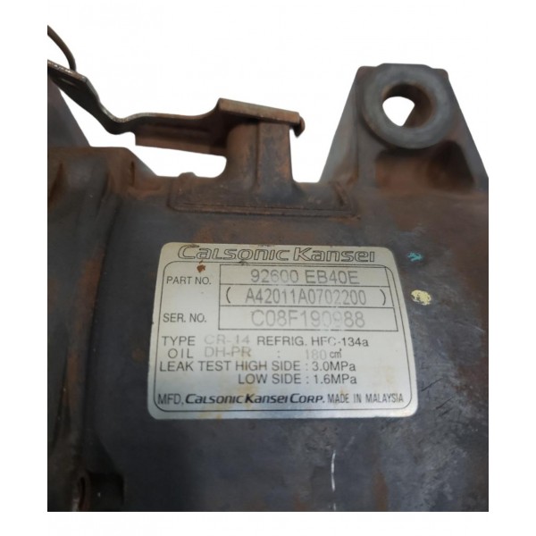 Compressor Ar Condicionado Frontier 2.5 Diesel 2008 A 2012