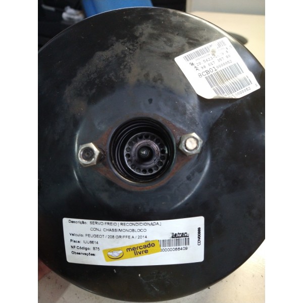 Servo De Freio Hidrovacuo Peugeot 208 C3 1.6 16v 2014