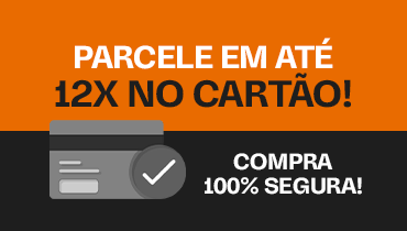 Parcele suas compras em 12x no cartão - sua compra é 100% segura